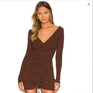 Ciara chocolate brown sweater dress. large